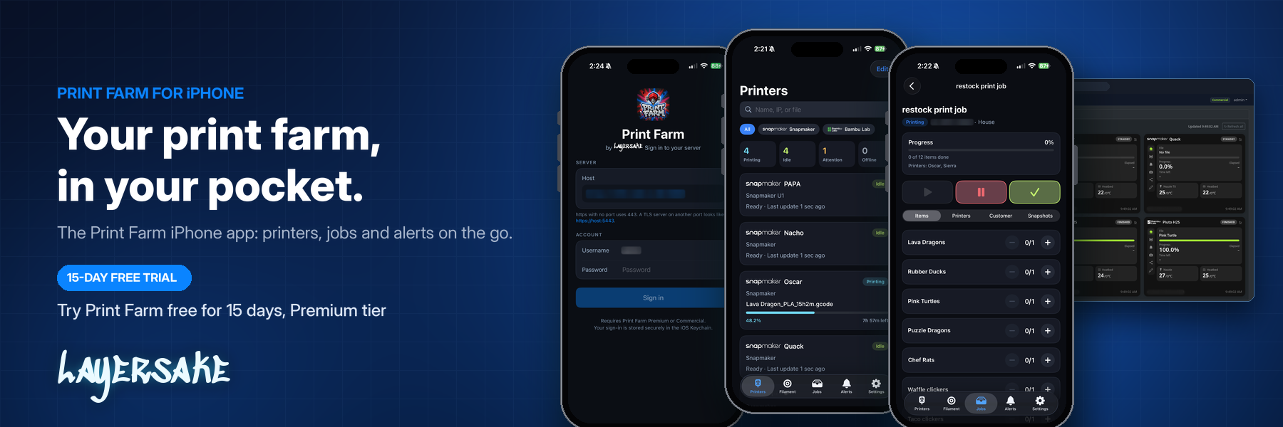 Print Farm iPhone app
