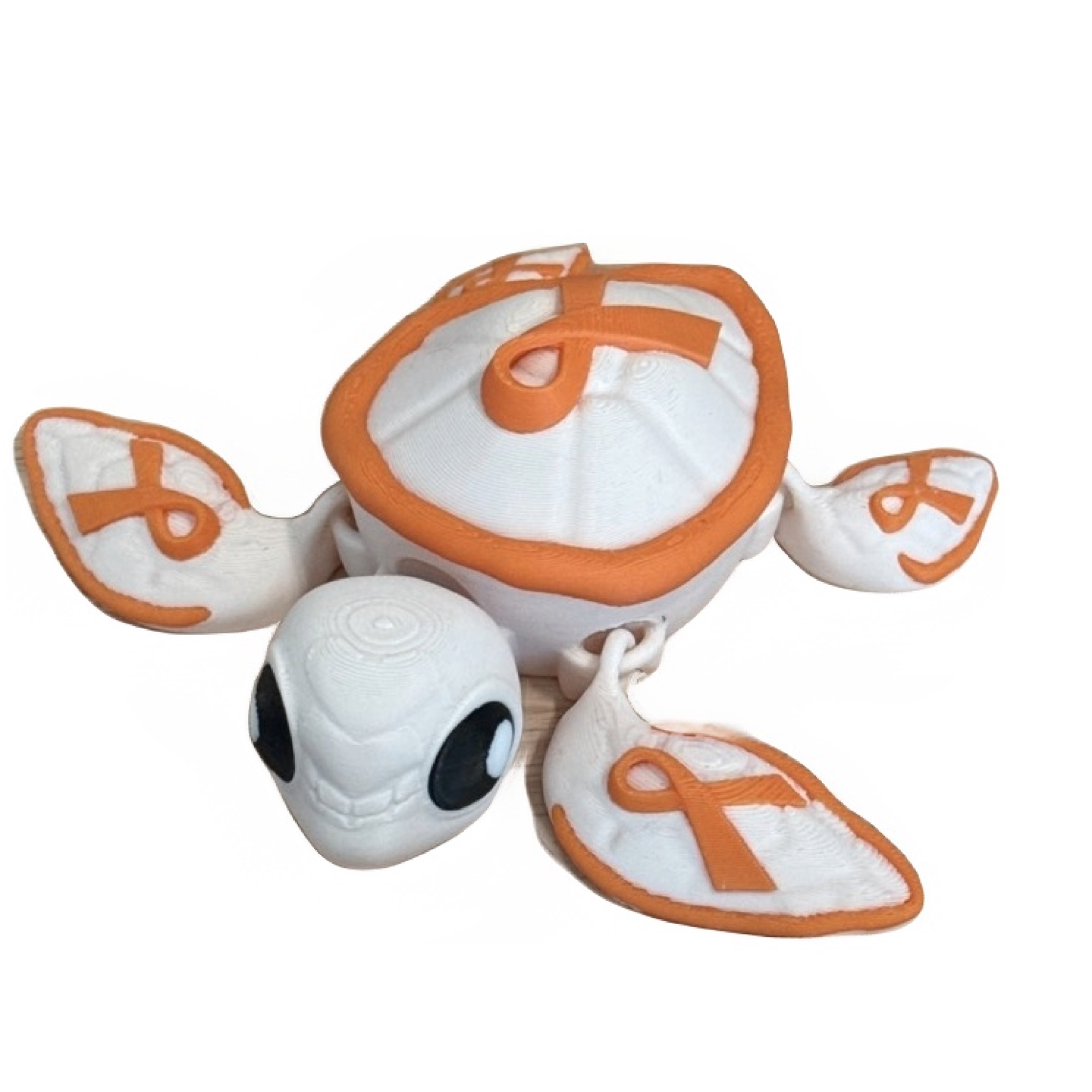 Orange Ribbon Awareness Turtle - Leukemia