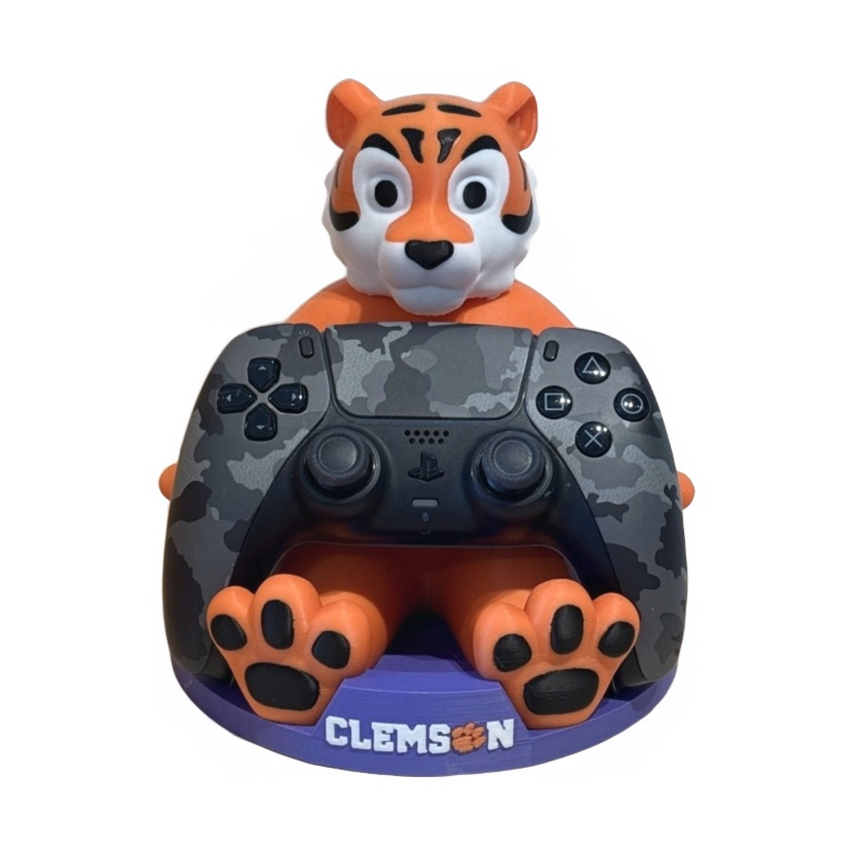 Clemson Tiger PS5 Controller Holder