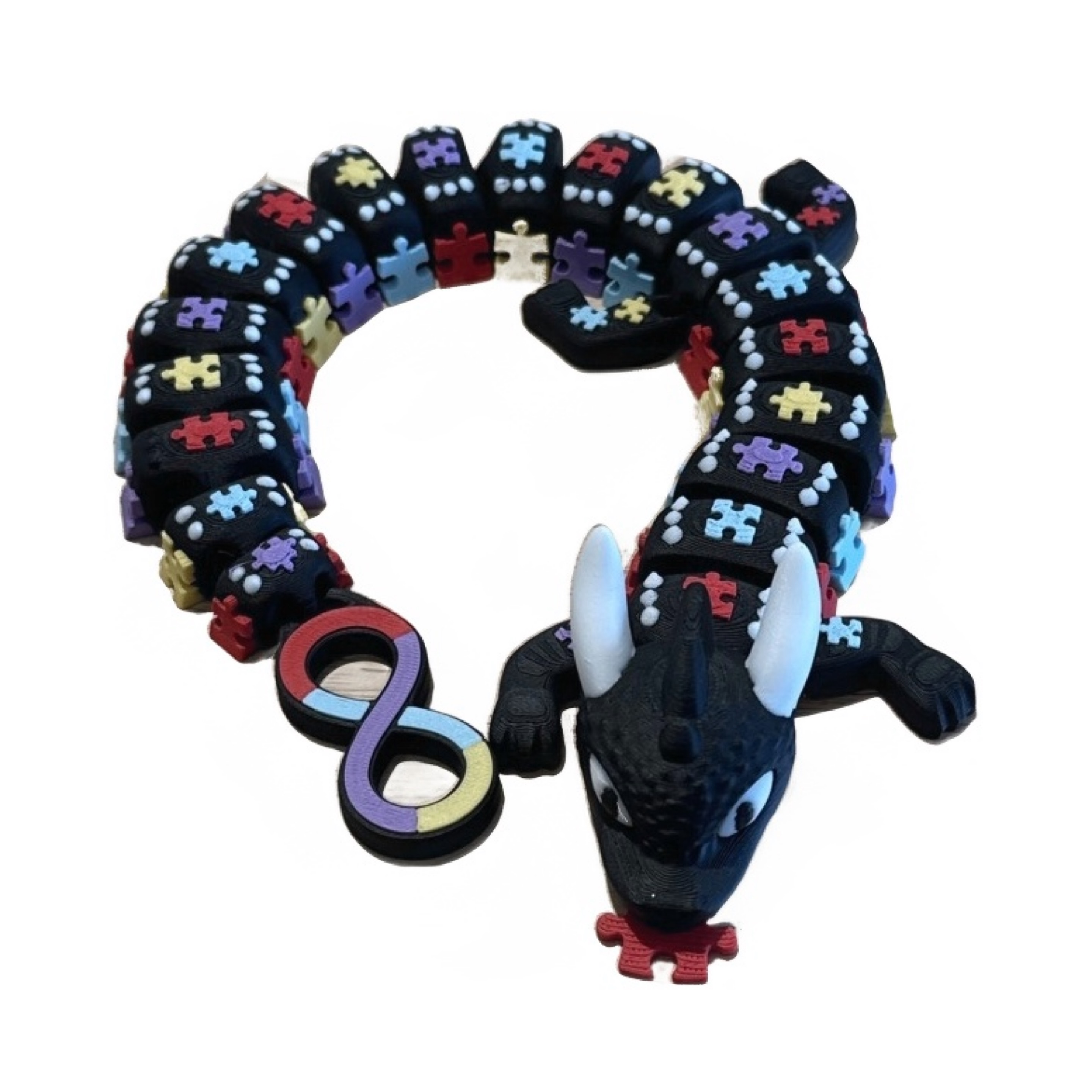 Autism Awareness Dragon Long